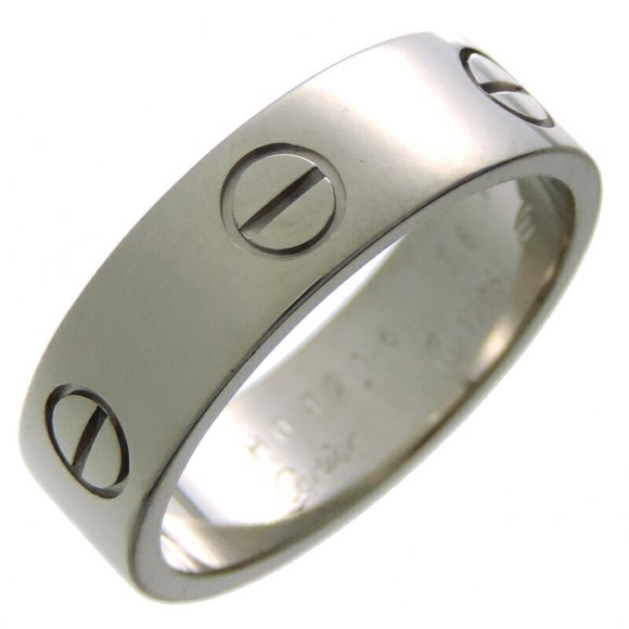 CARTIER Jewelry - Cartier Love #58 Women's and Men's Ring 750 White Gold No. 17.5